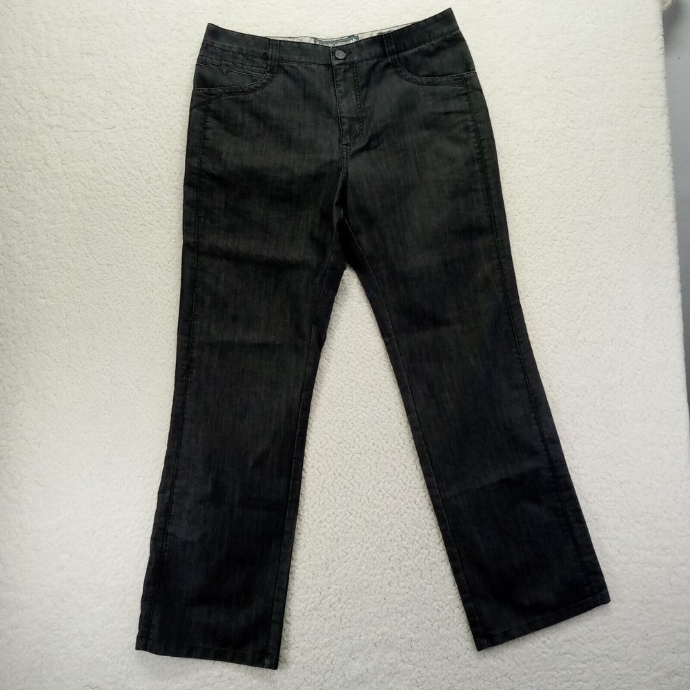 Enzo Denim Jeans Mens 36x34 Dark Gray 100% Cotton Straight